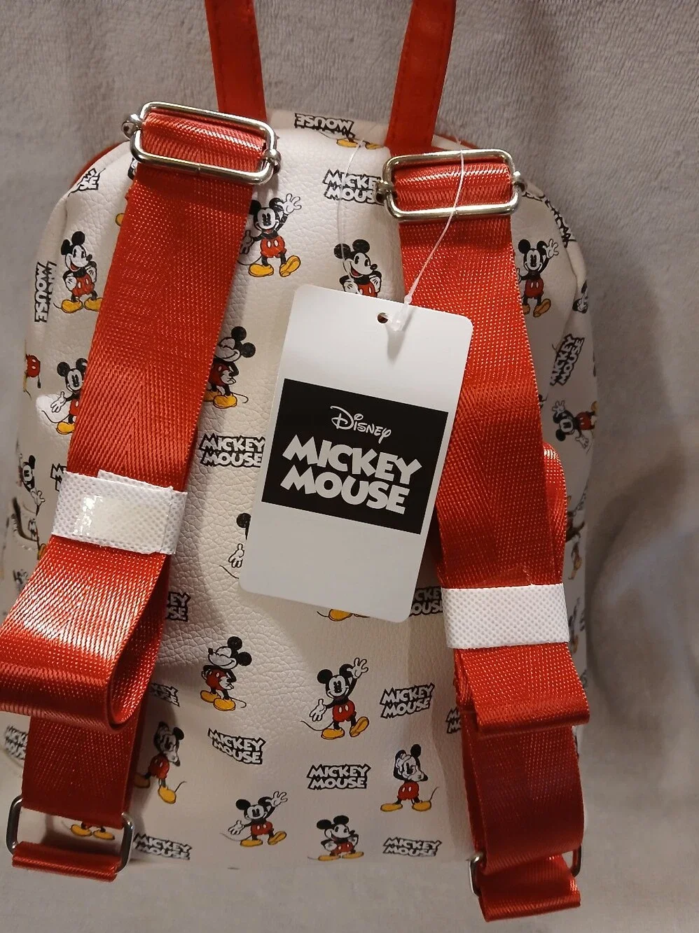 Disney NWT White & Red Mickey Mouse Backpack